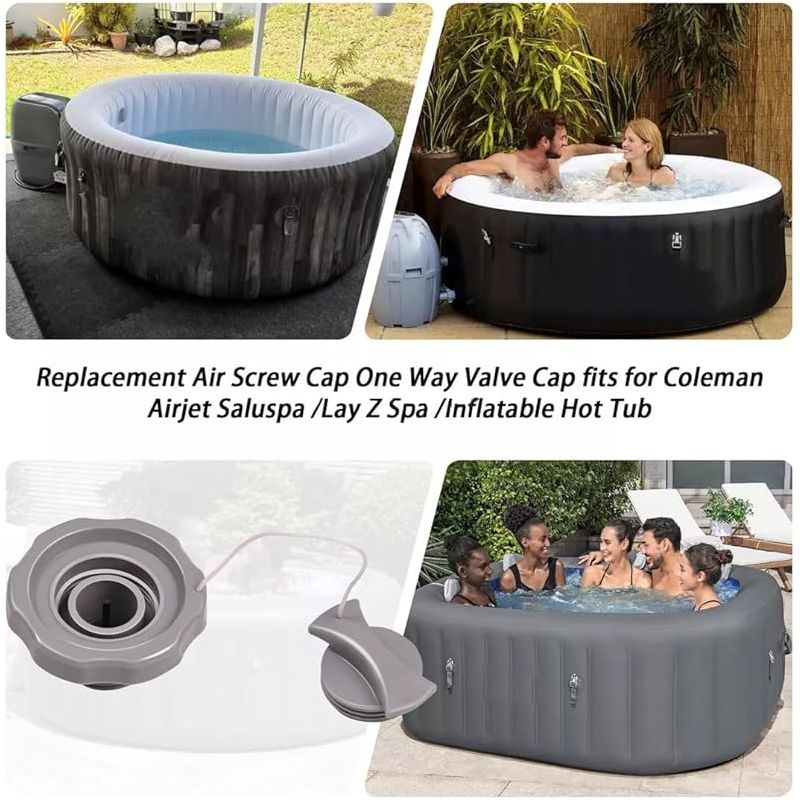 Ventilkappe Für Bestway Airjet Saluspa Lay-z-spa Aufblasbaren Whirlpool - Schraubkappe Für Lay-z-spa Duraplus Luftventil - Teilenummer P05767