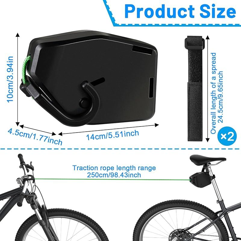 Fahrrad-zugstange Für Kinder, 2,5 M Langes, Einziehbares Fahrrad-zugseil, Zugseil Für Kinderfahrräder, Mountainbike-zugseil, Tragkraft 225 Kg (500 Lb)