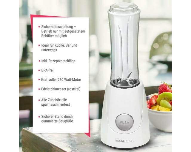 Sm 3593 weiß Smoothie Maker 600ml - Clatronic