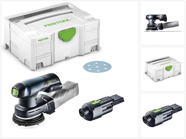 Etsc 125 Akku Exzenterschleifer 18V 125mm brushless + 1x aca 220-240/18V Ergo Netzadapter + Systainer - Festool