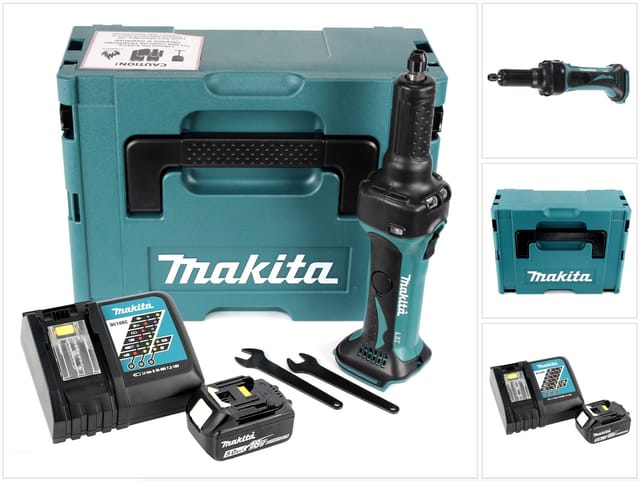 Dgd 800 RT1J Akku Geradschleifer 18V + 1x Akku 5,0Ah + Ladegerät + Makpac - Makita