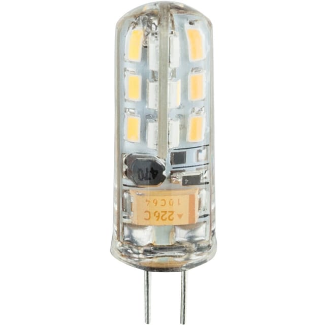 GU4 led - 1,5 Watt, 140 Lumen, 12 Volt, 3000 Kelvin warmweiß - nicht dimmbar