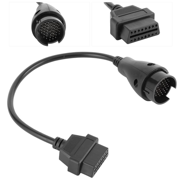 Ej.life - Diagnosekabel, Autoreparaturstecker Diagnosewerkzeugkabel 38 Pin an obdⅱ OBD2 16-poliger Adapterstecker Passend für Mercedes Benz Car
