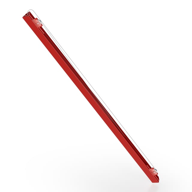 Wiltec - Verlängerung 140 Cm Für Xxl Plattenheber Bis Max. 68 Kg, Montagehilfe Für Trockenbau, Rigipsplatten Paneelheber Mit 3 Rädern, Rot