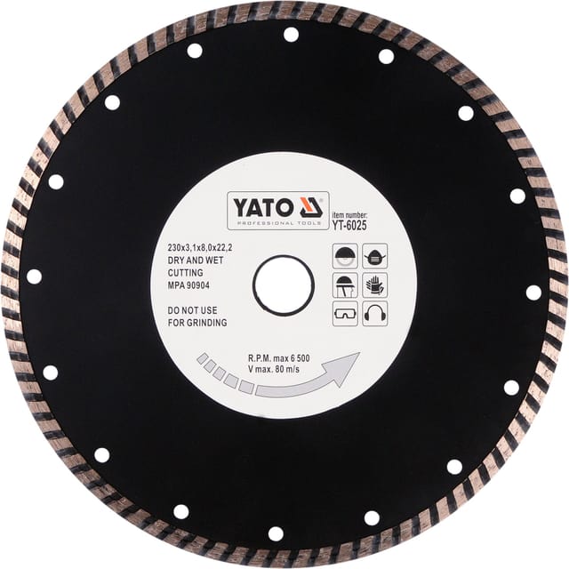 Disco diamantato da taglio "Turbo" 230x22,2mm