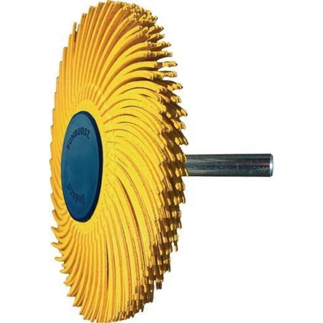 Radialbürstenscheibe Sunburst D.76mm K.80 Gelb 10000min-¹