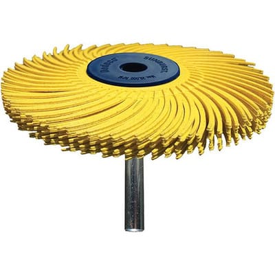 Radialbürstenscheibe Sunburst D.51mm K.120 Weiß 10000min-¹
