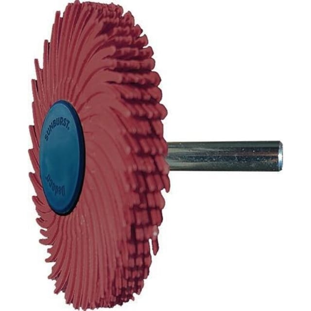 Radialbürstenscheibe Sunburst D.51mm K.220 Rot 10000min-¹