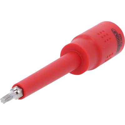 KS-Tools 118.3822 3/8" Isolierte Bit-Stecknuss T20 122 mm