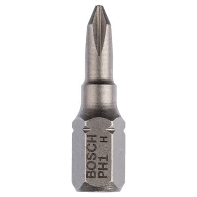 Bosch 10x Schrauberbit Extra-Hart, PH 1, 25 mm im Blister - 2607001509