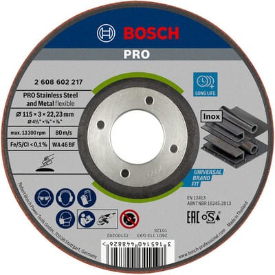 Bosch - pro Semi-Flexible Schleifscheibe 115 x 3 x 22,23 mm - 2608602217