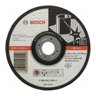 Bosch - pro Stainless Steel Schleifscheibe 150 x 6 x 22,23 mm - 2608602489