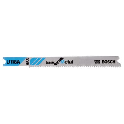 Bosch - 3x Stichsägeblatt u 118 a Basic for Metal - 2608631511