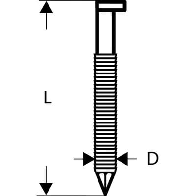 D-Kopf Streifennagel SN34DK, 3,1 mm, 100 mm, blank - Bosch