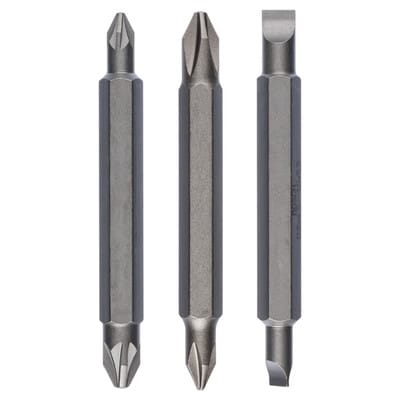 Doppelklingen-Set, 3tlg. PH1, PZ1, s 0,6x4,5, PH2, PZ2, S1,0x5,5, 60 mm - 2607001745 - Bosch