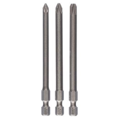 Schrauberbit-Set Extra-Hart, 3tlg. PZ1, PZ2, PZ3, 89 mm - 2607001761 - Bosch