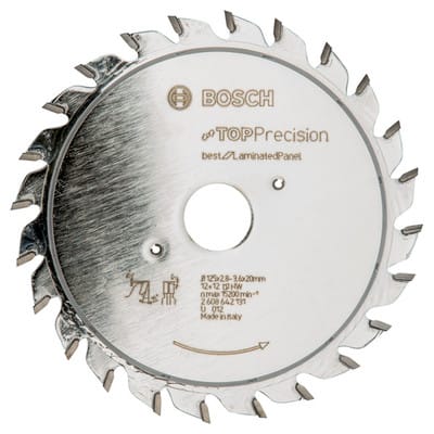 Vorritzblatt Top Precision Best for Laminated Panel, 125 x 20 x 2,8 - 3,6 mm - Bosch