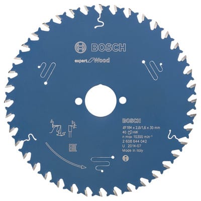 Kreissägeblatt Expert for Wood, 184 x 30 x 2,6 mm, 40 - Bosch