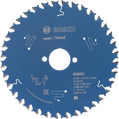 Kreissägeblatt Expert for Wood, 165 x 30 x 2,6 mm, 36 - Bosch