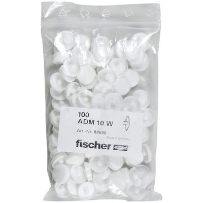 Abdeckkappe adm 10 w weiß - Fischer