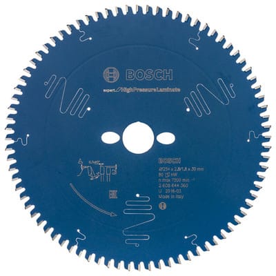 Kreissägeblatt Expert for High Pressure Laminate, 254 x 30 x 2,8 mm, 80 z. - Bosch
