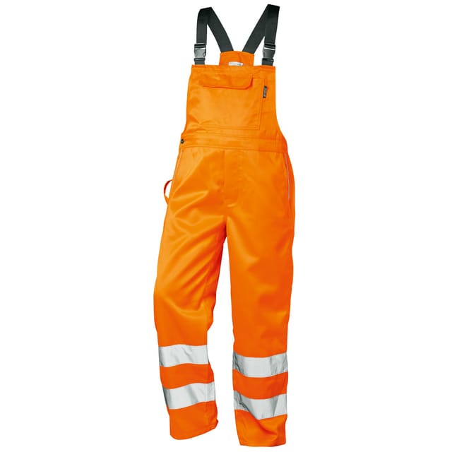 Gr .54 KURT WARNSCHUTZ-LATZHOSE orange KURT HIGH VIS BIB TROUSERS