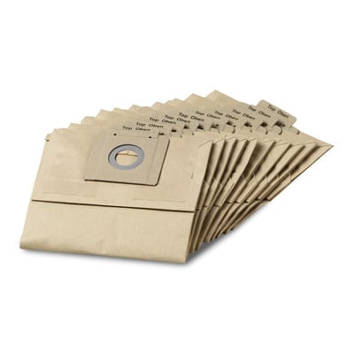 10 x Papierfiltertüten Staubsaugerbeutel Filter Trockensauger kärcher t 12 1