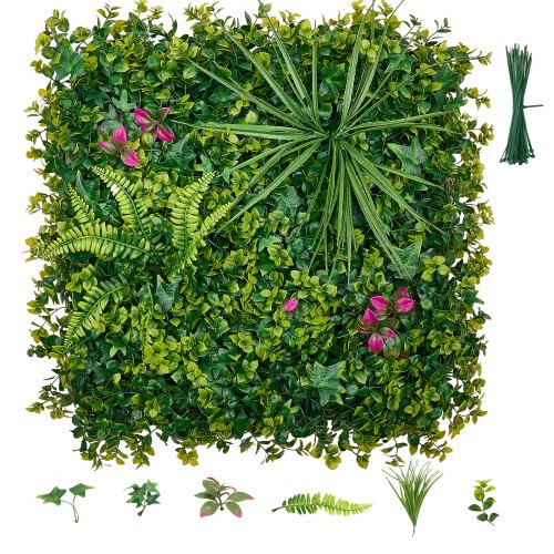 Künstliche Hecke 50x50 Cm 12-tlg. Set, Pflanzenwand Im 3d-paneelstil, Pe-sichtschutz, Sichtschutzzaun, Heckenzaun, Kunstpflanzen Balkonverkleidung Für Hochzeiten, Außengärten, Hinterhöfe