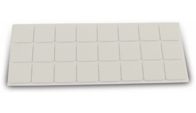 Möbelgleiter 342-NBFR, eva, 28x28 mm, 24 Stück - Eurotools