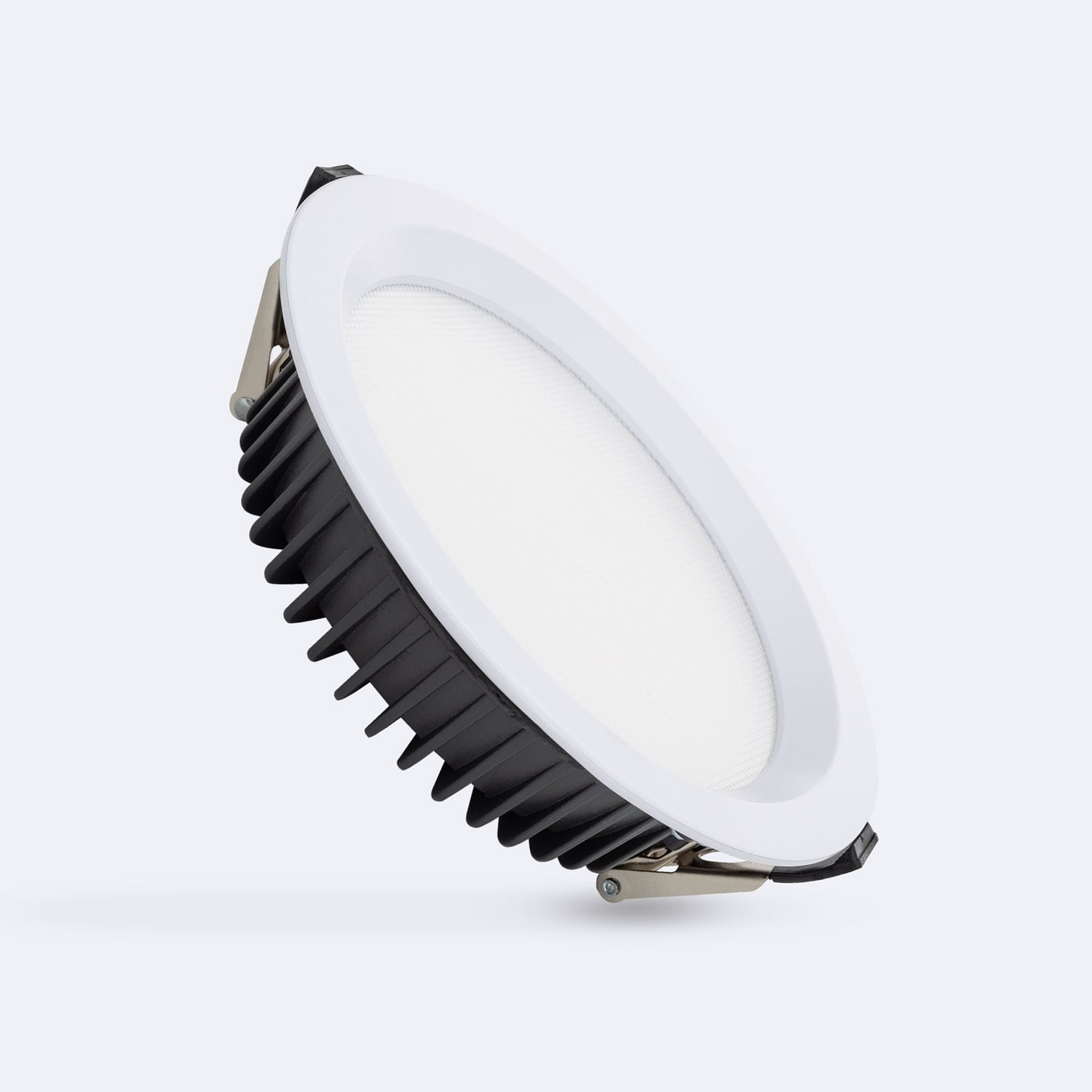 Led Downlight Einbaustrahler Rund Aero 130 Lm/w Mikroprismatisch Weiß 6000k Lifud Kaltweiß 15 W 160 Mm