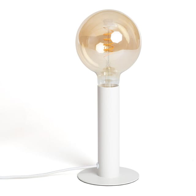 Tischlampe Metall Rovia Weiß
