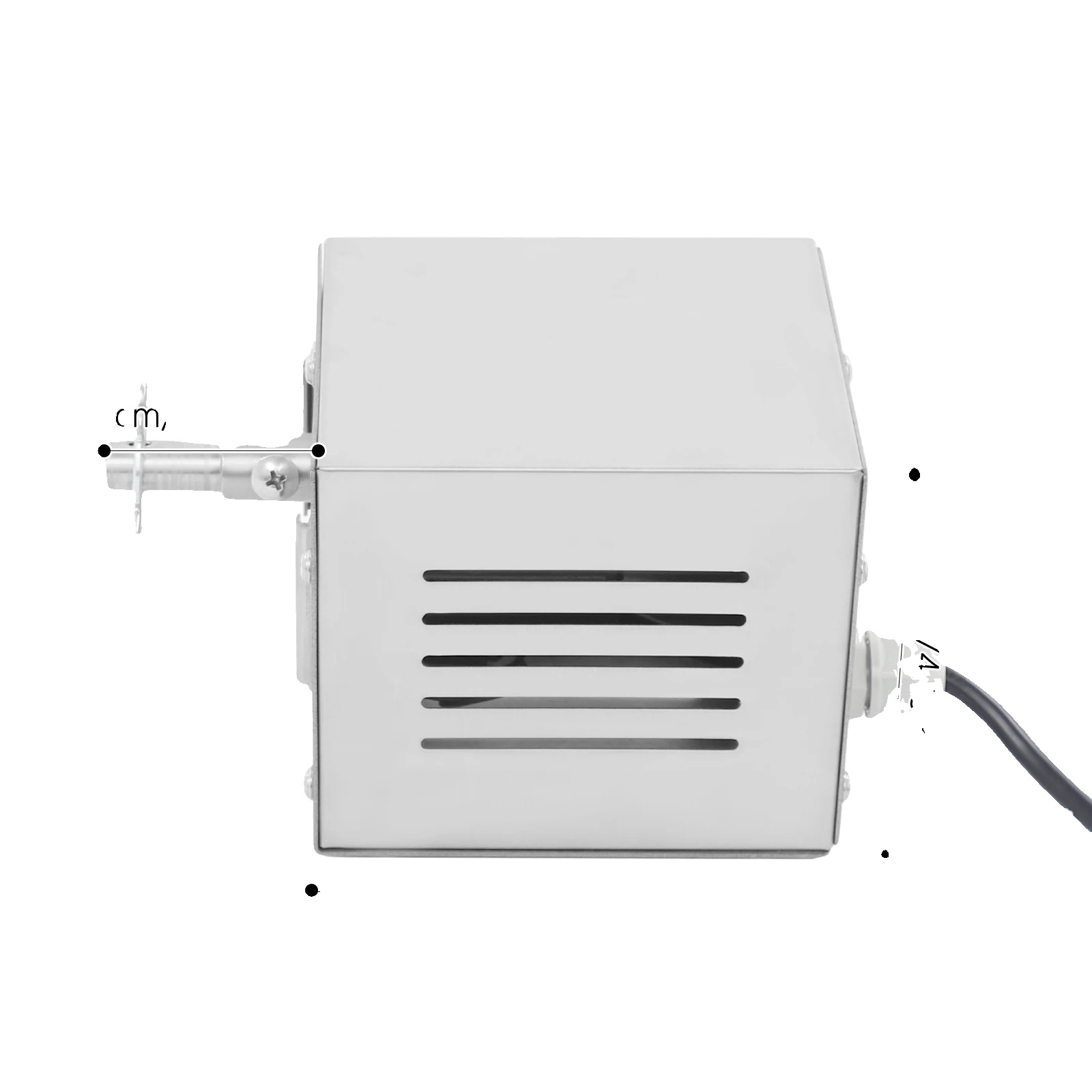 Elektrischer Grillmotor, Drehspieß, Geeignet Für Verschiedene Lebensmittel, Silber