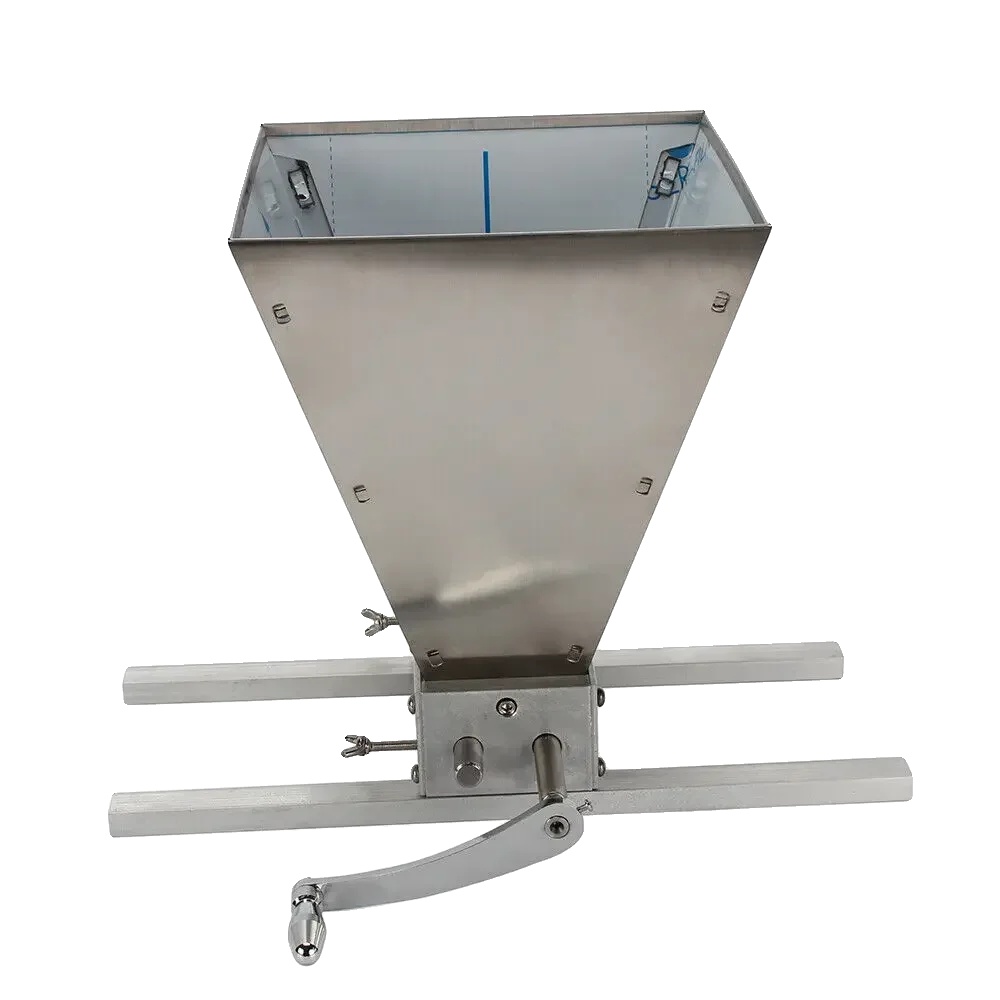 Getreidemühle, Verstellbare Walzen, Manuell Und Elektrisch Bedienbar, Silber