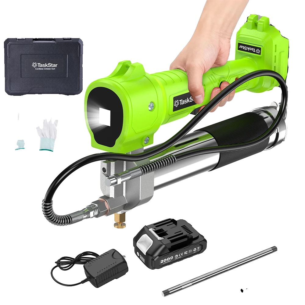 Elektrische Fettpresse, Kabellos, Mit Integrierter Led-leuchte, Inklusive 1 X 2,0-ah-akku