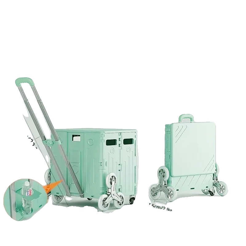 Tragbarer Trolley, 75 Liter Fassungsvermögen, Leichtes Design, Grün