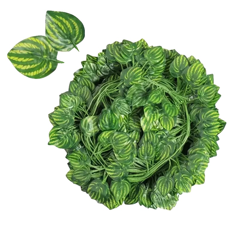 Künstlicher Efeu, Hängedekoration, 30 Stück, 50 M (25 Stränge), Wassermelonen-motiv
