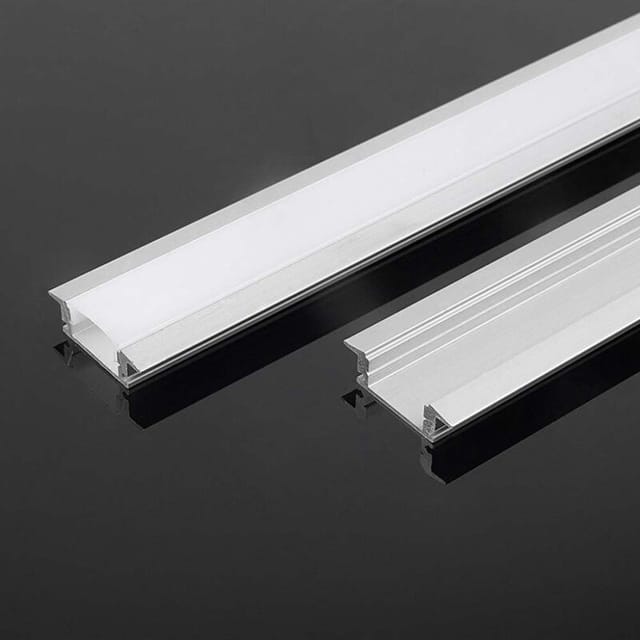 Aluminiumprofil Silber für LED-Streifen Satin 2000x24,7x7mm - V-tac