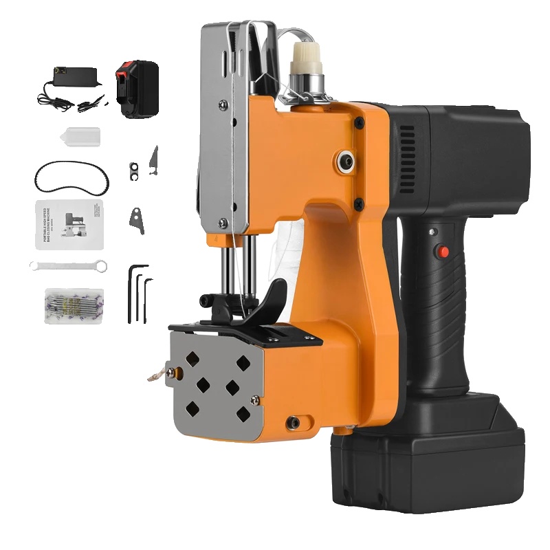 Industrienähmaschine, Tragbares Design, Lithium-akku, 220-v-eu-stecker