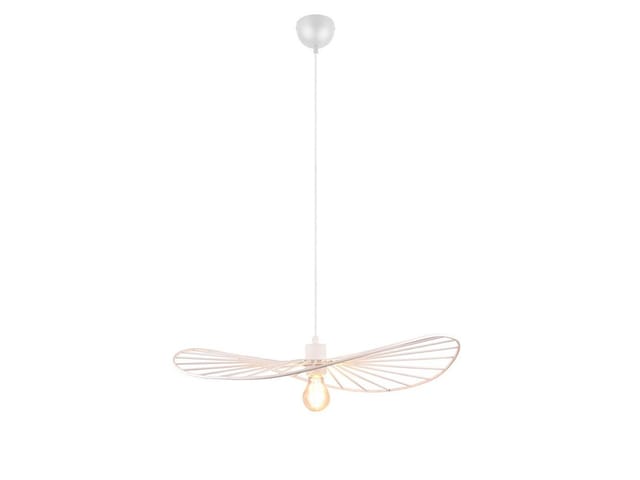 Ausgefallene led Pendelleuchte, Lampenschirm Weißer Draht, ø 60cm