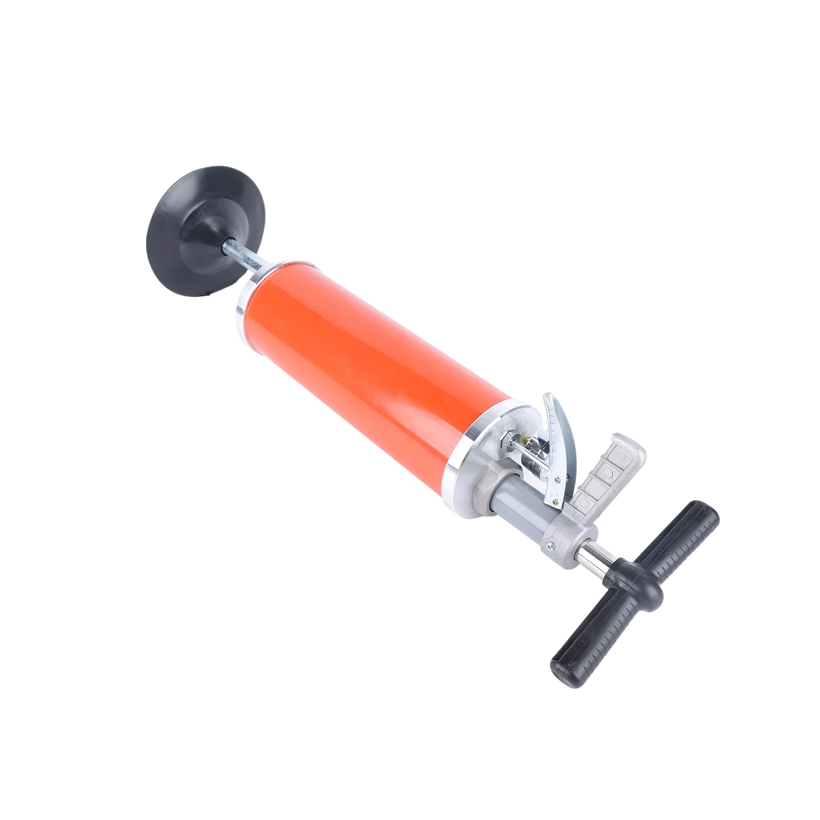 Toilettenpömpel, 3 L Luftspeicherkapazität, Maximaler Betriebsdruck 0,7 Mpa, Zylindergröße 11,8 X 35 Cm, Produktgröße 20 X 53,3 Cm, Schlauchlänge 60 Cm
