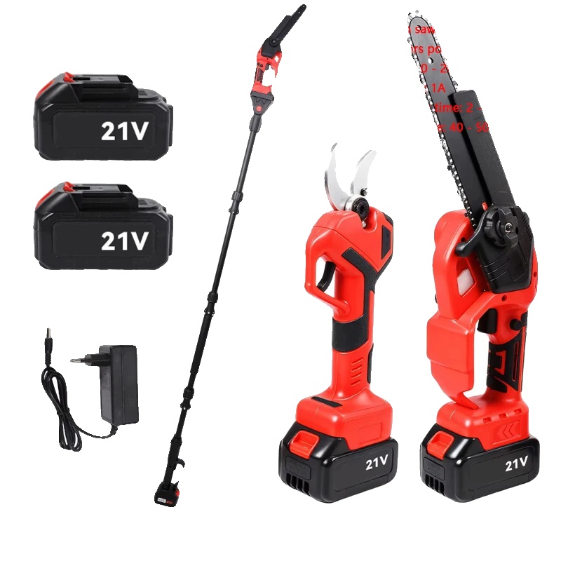 Elektrische Gartenschere, Teleskopdesign, Vielseitige 3-in-1-funktion, H-form