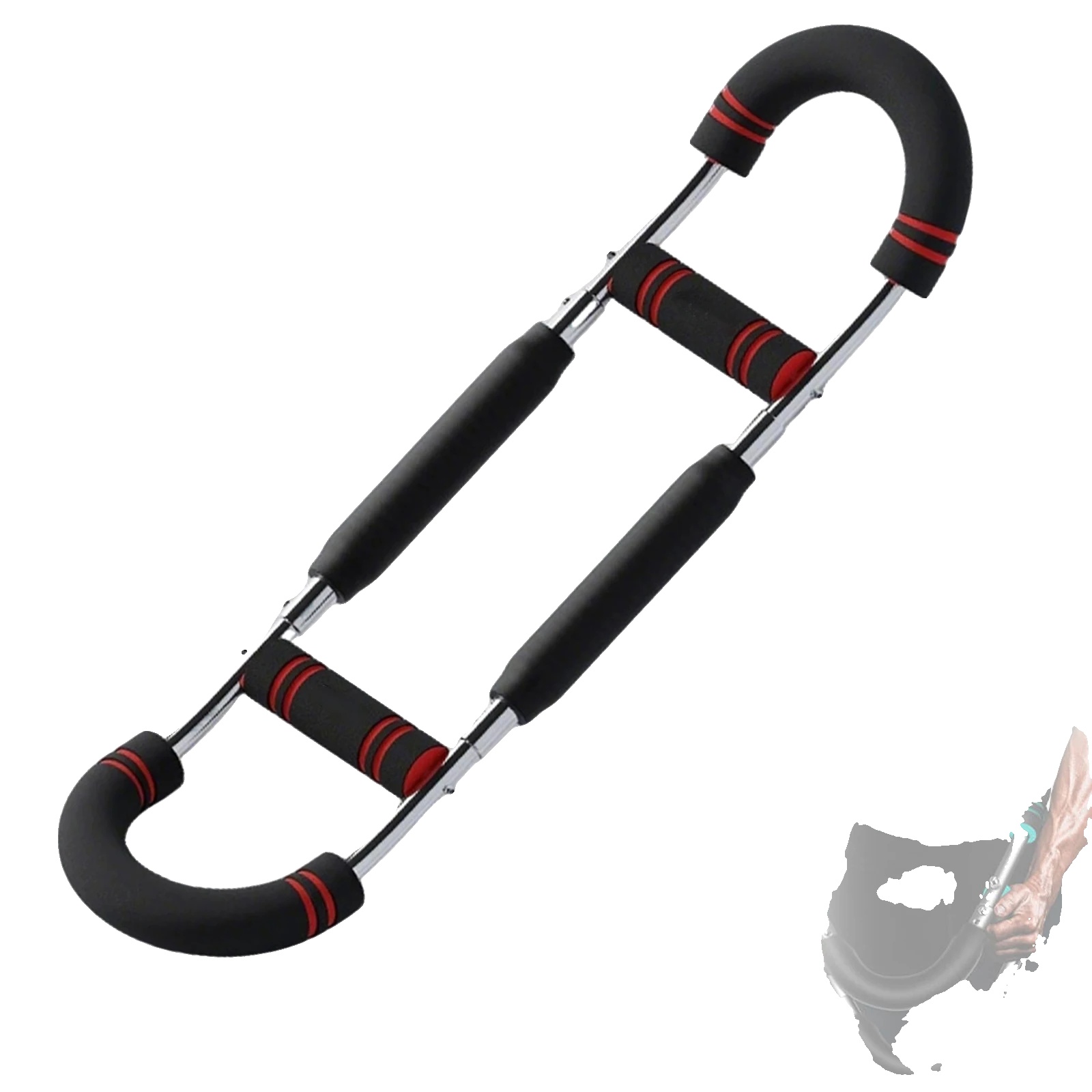 Armtrainer, Einstellbarer Widerstand, Ganzkörpertraining, Rot