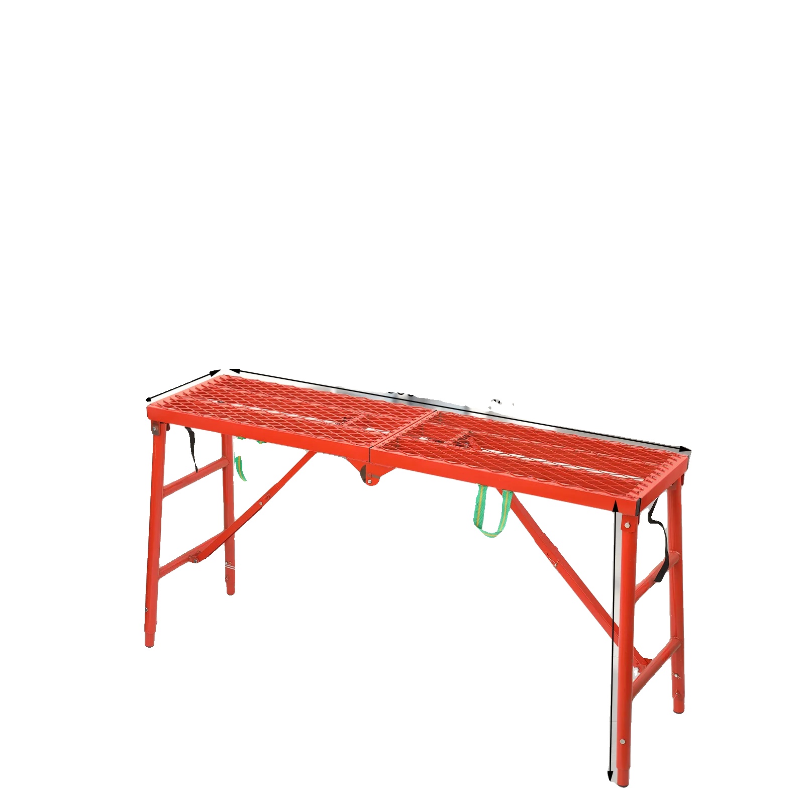 Klappbare Arbeitsplattform, 150 Cm X 40 Cm, Höhenverstellbar 75–110 Cm, Maximale Traglast 350 Kg, Rutschfeste Oberfläche, Tragbares Design