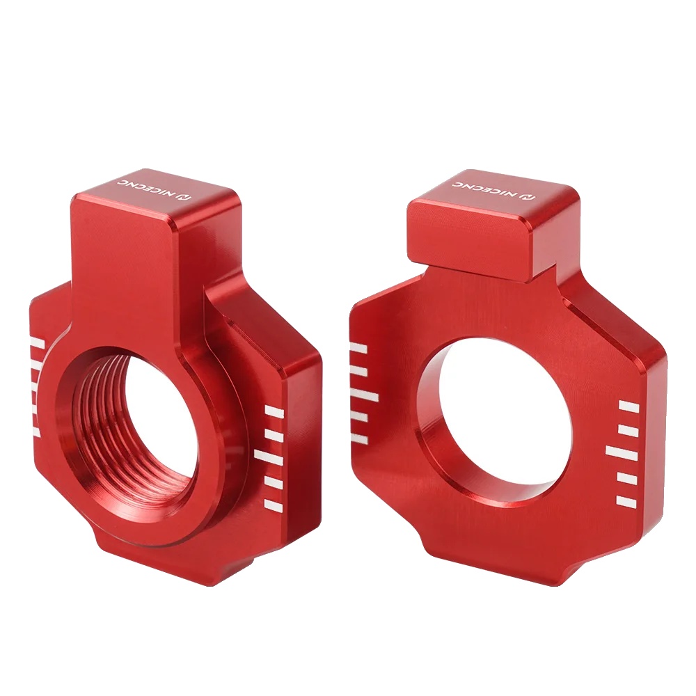 Seitenständerplatte, Robustes Aluminium, Cnc-gefräst, Rot