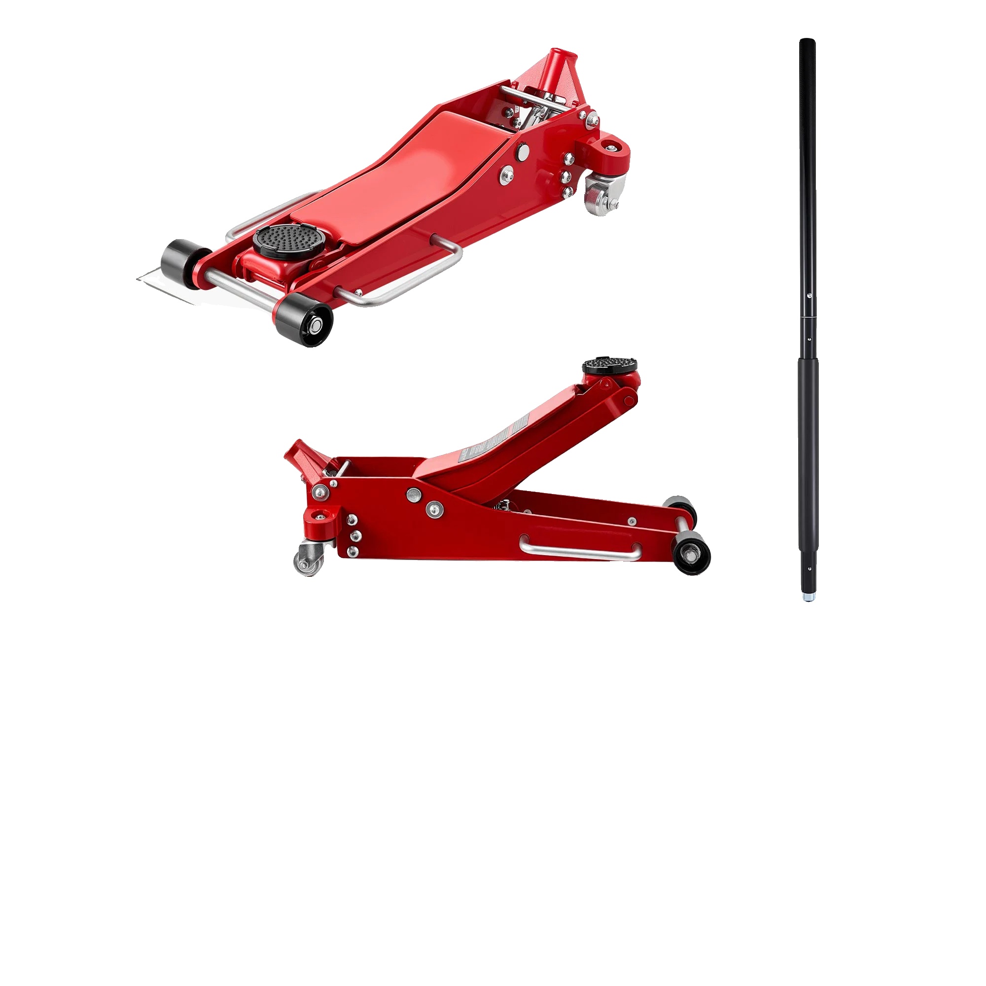 Wagenheber, 3 Tonnen Tragfähigkeit, Doppelkolbenhydraulik, 3t