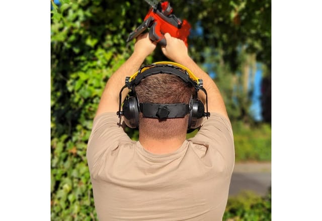 Gesichtsschutz für Freischneider Augenschutz Gehörschutz Visier Gartenarbeiten