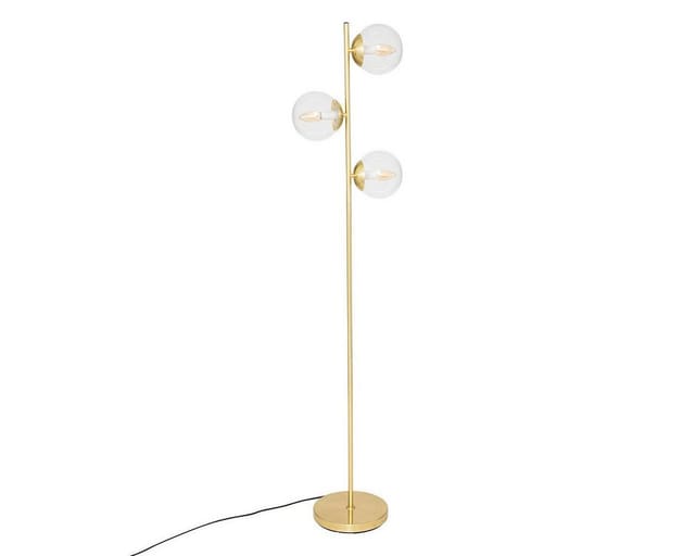 Goldene Stehleuchte Kugeln col, h. 162 cm