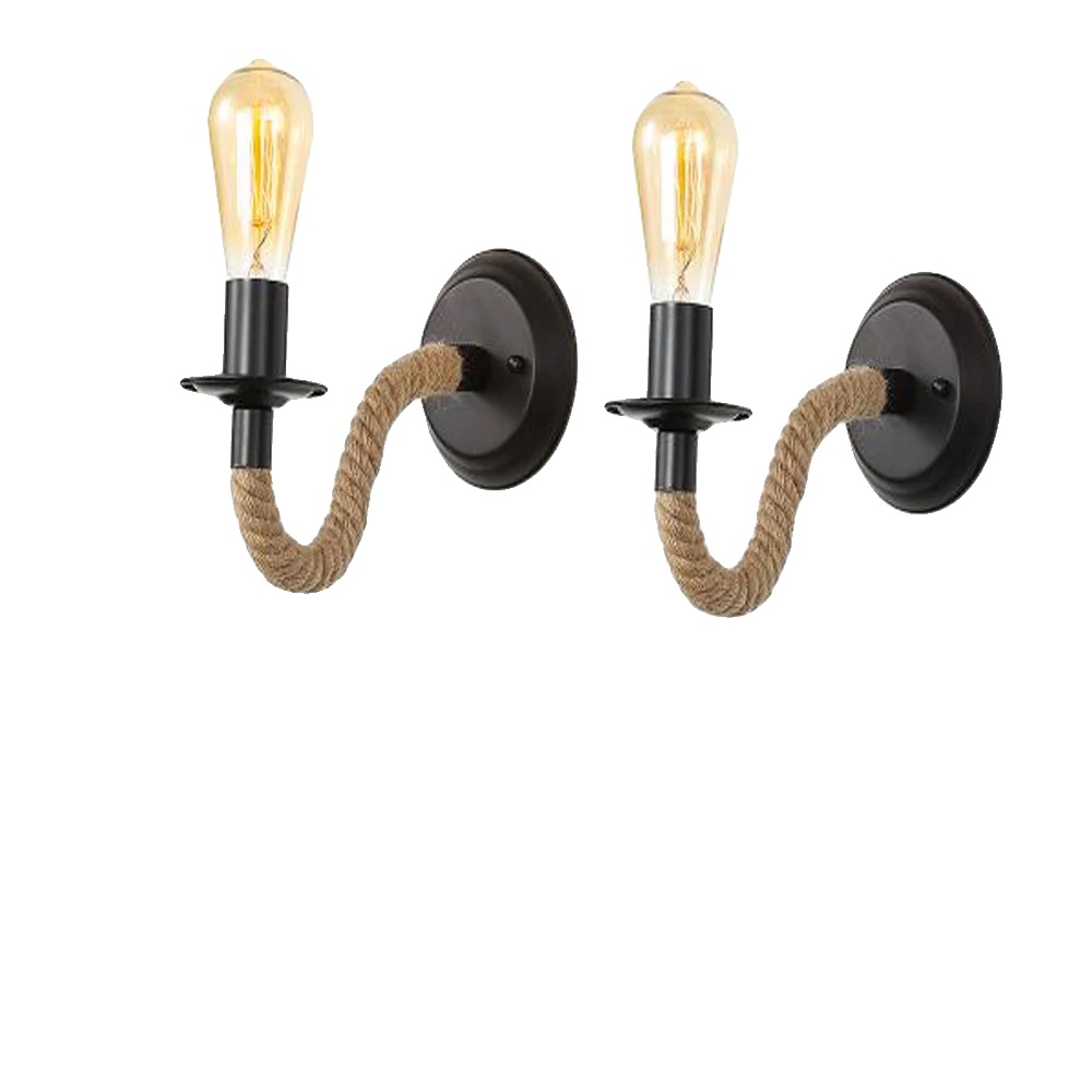 Wandleuchte Im Vintage-industrie-design, Vielseitig Einsetzbar, A9002, Schwarz, M
