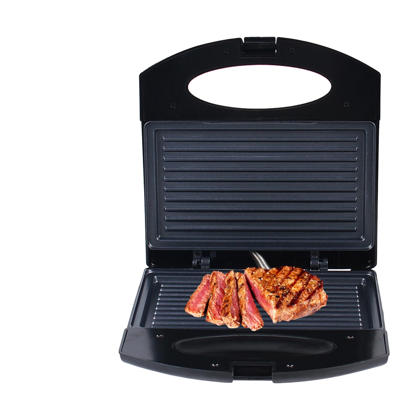 Elektrogrill, Beidseitige Heizung, Benutzerfreundliches Design, Schwarz
