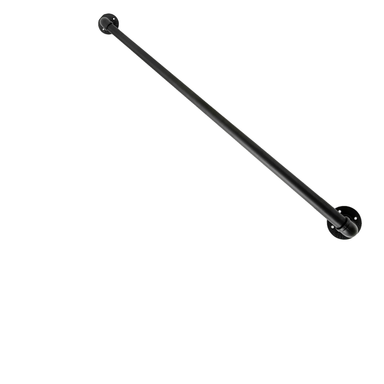 Treppengeländer, Verzinktes Stahlrohr, Gusseisenkonstruktion, Schwarz